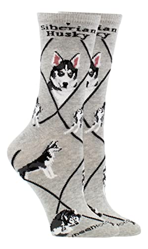 Siberian Husky Socks for Women Gift for Dog Lovers