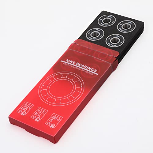 Xike 8 Pcs 608-2Rs Skateboard Bearings 8X22X7Mm High Speed Smooth And Durable, Replace For Longboards, Inline Skates, Rollerblades Etc - Black. #TOP2