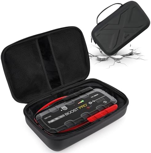 Gleegi EVA Protection Case Compatible with NOCO Boost X GBX155: 4250A/Boost GB150: 3000A UltraSafe Jump Starter, Portable Carrying Case for Car Battery Booster(CASE ONLY)
