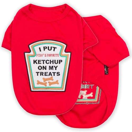 Parisian Pet Dog Shirt - I Put Ketchup on My Treats