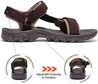 NORTIV8 Outdoor sportsandalen voor heren Zomer casual strandsportsandalen,Size 42,Bruin,LANGDO-2-E
