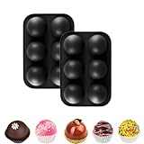 2er-Set Halbkugel Pralinenformen Silikonformen–Vielseitige DIY Backform für Schokolade, Kuchen...