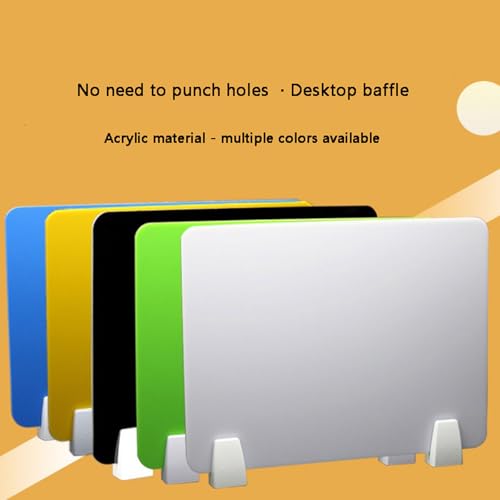 Cloison de bureau acrylique type de protection bleu pour table d'école 30x60cm - 5