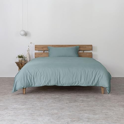 AGA.PIE Bambus Lyocell Bettwäsche-Set 135x200 + 80x40 cm - Salbei-Grün, 100% Bio Oeko-Tex 100, für Allergiker, Antibakteriell, Ganzjahres-Bettwäsche, Atmungsaktiv, Geruchshemmend, Besonders sanft
