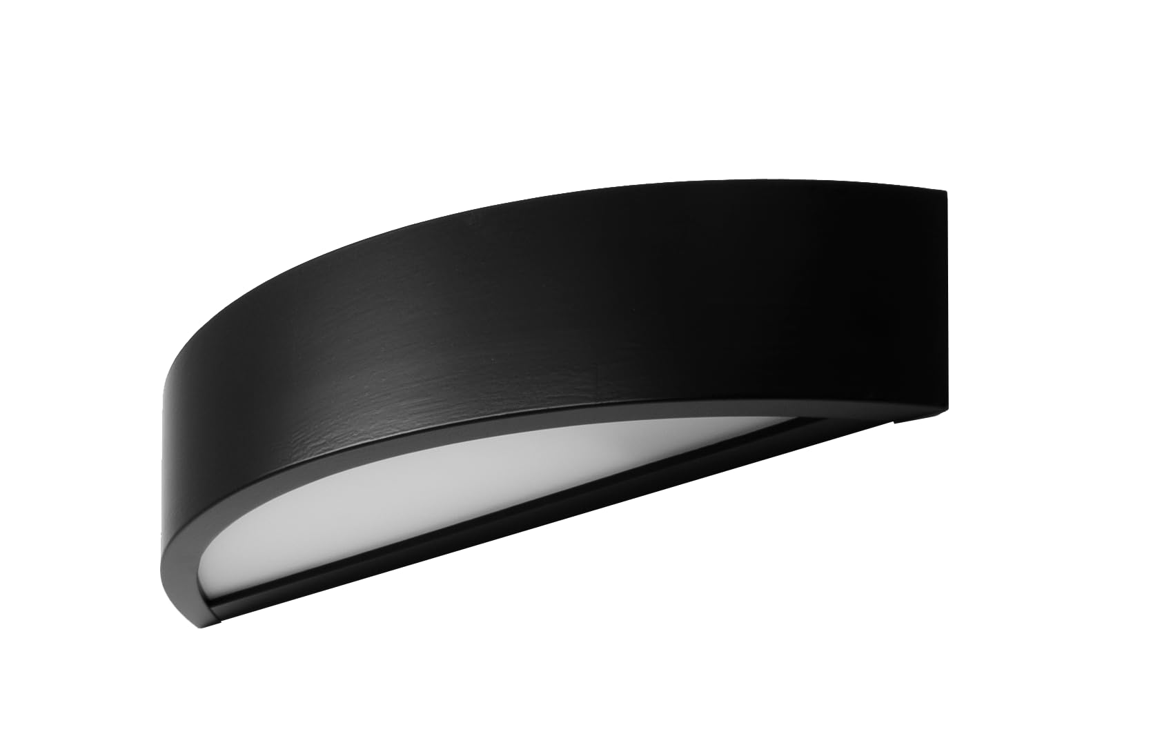 Wandleuchte Innen E27 Oben-Unten Beleuchtung - Wandlampe Holz Schwarz - Modern Halbrunde Wandbeleuchtung für Schlafzimmer, Wohnzimmer, Flur, Küche - Stilvolle Kiefernholz LEJA