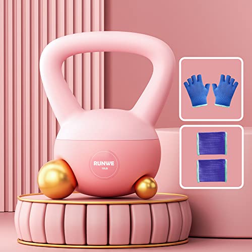 Runwe Soft Kettlebell - Iron Sand Filled Shock-Proof Hand Weights, Strength Training Kettlebells 10Lb Optional For Women Men Or Children Of Different Levels #TOP10