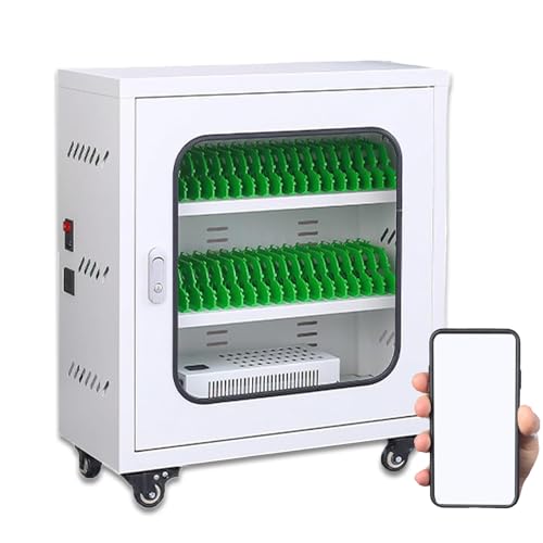Eastnmythet Rechargeable Mobile Phone Charging Cabinet with Universal Wheels & USB Port, 12Slots, 20Slots, 30Slots, 40Slots, 50Slots, 60Slots Phone Charging Station,40Slots
