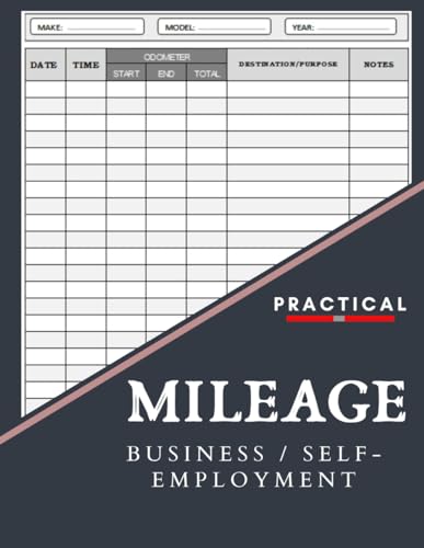 Mileage Log Book for Business Self-Employment: Automotive Daily Tracking Miles Record Book | Vehicle Mileage Journal for Business & Personal Taxes | ... Small Business Bookkeeping, 8,5*11 inch