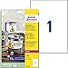 Produktbild AVERY Zweckform L4775-20 Wetterfeste Folienetiketten (20 Klebeetiketten, 210x297mm auf A4, extrem stark selbstklebend, wasserfest, strapazierfähig, bedruckbare Outdoor Klebefolie) 20 Blatt, weiß