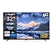 FPD Smart TV 32 Zoll (81 cm) Fernseher mit Google TV, Sprachsteuerung, kompatibel mit Google Assistant, 720p HD, HDR 10 & Dolby Audio, Google Play, Google Cast, Live-TV