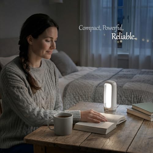 Image of IBELL EL8438SL Rechargeable Torch, Emergency Light, 2 Light Modes, Bright & Efficient Illumination, Portable Mini Flashlight (White)