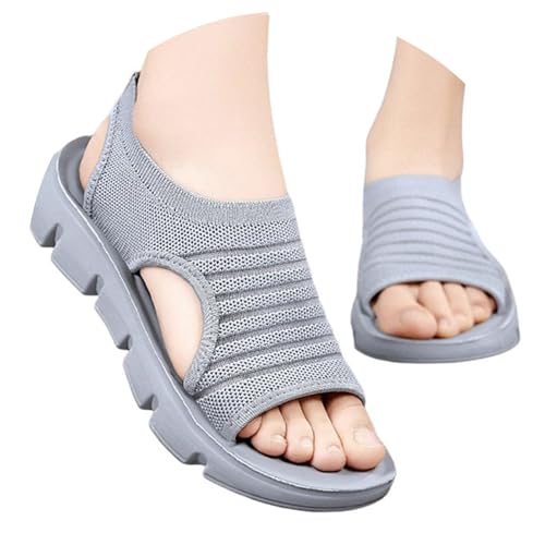 Chaussons larges pour pieds sensibles et sandales d'été compensées ultra confort