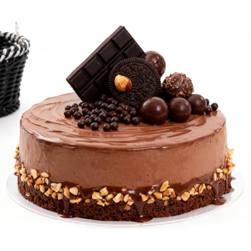 Planche à gâteau ronde blanche de 25 cm pour éviter les fissures de glaçage