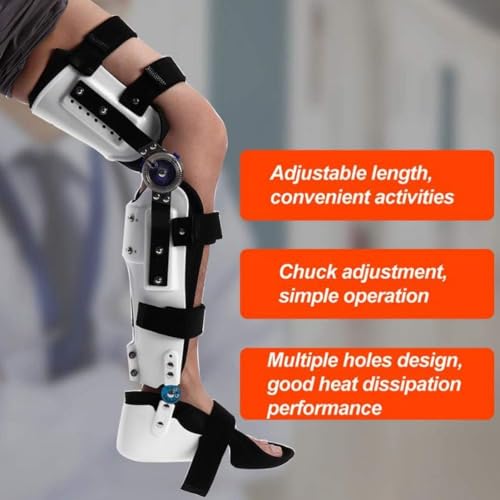 Rodillera inmovilizador ajustable con bisagra para dolor y soporte miniatura 6