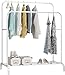 Edihome, Kleiderständer, Doppelt, Kleiderstange, 110 x 150 x 54 cm, Schuhregal, Metallisch, Stabil, Clothes Rack, Klamotten Ständer, Clothes Organizer (Weiß) 110 günstig Kaufen-Edihome, Kleiderständer, Doppelt, Kleiderstange, 110 x 150 x 54 cm, Schuhregal, Metallisch, Stabil, Clothes Rack, Klamotten Ständer, Clothes Organizer (Weiß)