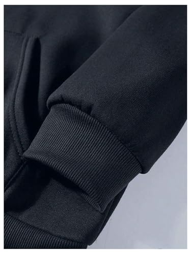 SOLY HUX Men's Letter Graphic Zip Up Hoodie Sweatshirt Long Sleeve Drop Shoulder Casual Jacket with Pocket4