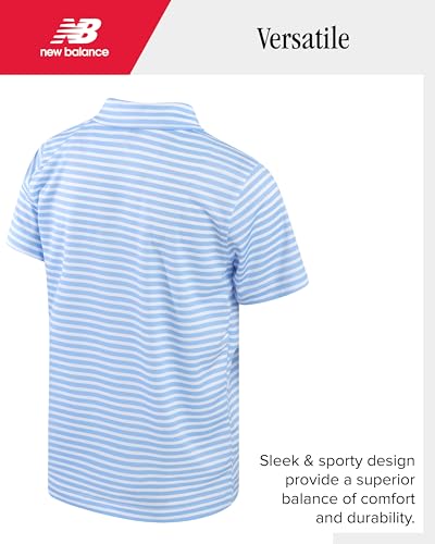 Image of New Balance Boys Short Set - 2 Piece Short Sleeve Collared Golf Boys Polo Shirt & Athletic Shorts for Outdoor Activities