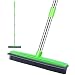NZQXJXZ Push Broom - Soft Bristle 59'' Rubber Broom Carpet Sweeper with Squeegee Adjustable Long Handle, Removal Pet Human Hair