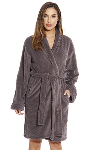 Just Love Kimono Robe Bath Robes for Women 6312-Charcoal-M