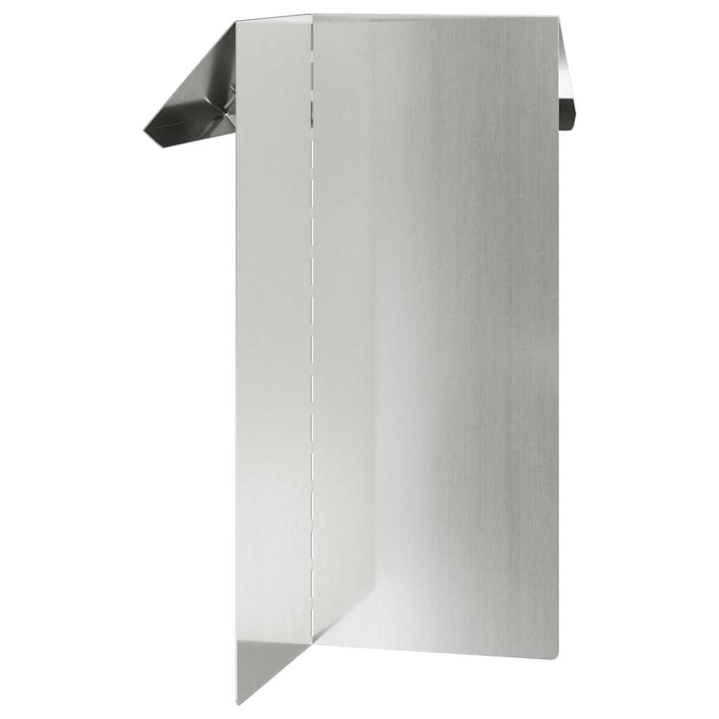 Recinzione per lumache argento, 13,5 x 13,5 x 25 cm, in acciaio zincato