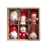 Photo Gallery cnanrnanc 6 ornamenti natalizi fatti a mano, mini decorazioni di babbo natale da appendere all albero, ghirlanda, ghirlanda e decorazione per la casa (2) Photo Gallery cnanrnanc 6 ornamenti natalizi fatti a mano, mini decorazioni di babbo natale da appendere all albero, ghirlanda, ghirlanda e decorazione per la casa (2)
