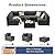 MEISSALIVVE 7 Pieces Patio Conversation Sets, Modern Rattan Wicker Outdoor Sectional Sofa Set, All-Weather Wicker Patio Furniture Set with Adjustable Seat, Soft Cushions & Coffee Table, Grey