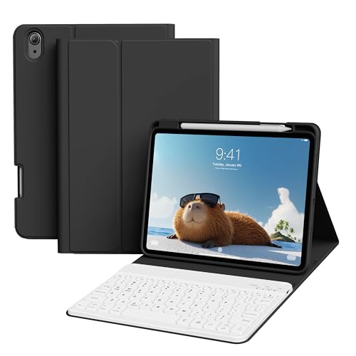 GKABXY L[{[hP[X iPad (A16) 11 11C` 2025N iPad 10 10.9C` 2022N O\ȃCXBluetoothL[{[hJo[ yVz_[t [d I[gX[v(u