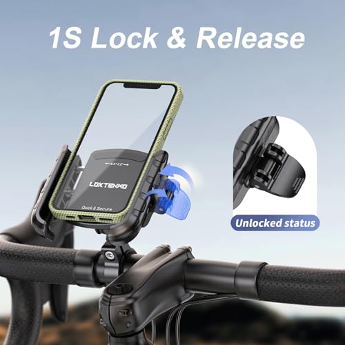 Bike Motorcycle Phone Mount with Aluminum Alloy Mounting