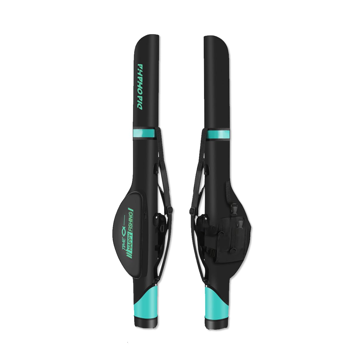 Funda para Cañas de Pescar Impermeable 130 cm, Mochila Pesca con Dos Bolsillos Laterales
