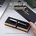 Scriveiner Green Rollerball EDC Luxury Pen, Stunning Pocket Pen with Chrome Finish, bundle with Rollerball Refill Blue Fine - 4 Rollerball Refills in one box