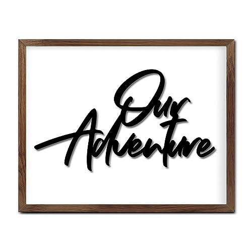 Panneau mural Our Adventure cadeau en bois positif pour crémaillère