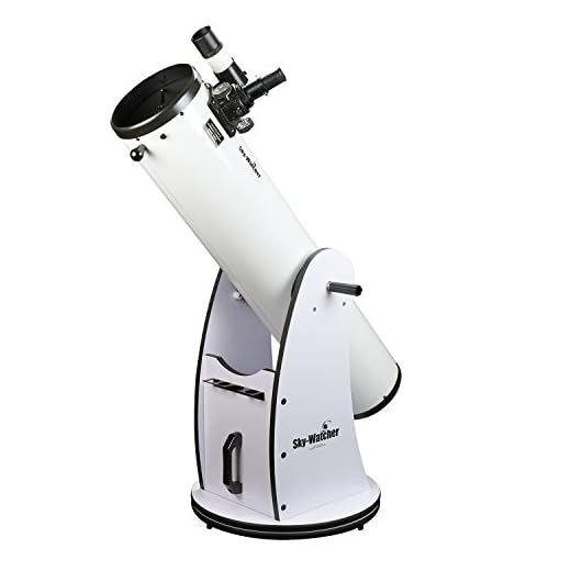 Sky Watcher Classic 200 Dobsonian 8-inch Aperature Telescope – Solid-Tube – Simple, Traditional Design – Easy to Use, Perfect for Beginners, White (S11610)