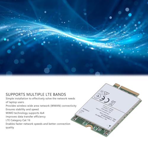 Módulo 4G, T77W968 DW5829e Cat 16 LTE Tarjeta de Red para laptops 7320 7330 7520 7530 7430, Tecnología MIMO 4x4, Material PCB premium miniatura 2