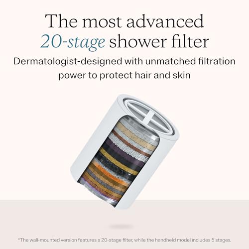 Image of MDhair Mounted & Handheld Filtered Showerhead Bundle for Healthier Hair & Skin - Multi-Stage Filter Removes Chlorine & Heavy Metals, Dermatologist-Formulated Shower Head Filter for Hard Water