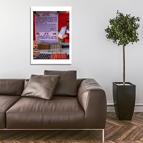 Poster mille-pattes grillé Spiffing Prints grand format encadré mat