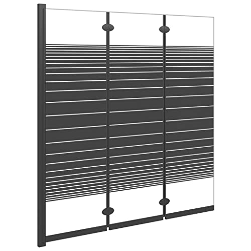 vidaXL Cabine de Douche Pliable 3 Panneaux Paroi de Douche Écran de Salle de Bain Accessoire de...