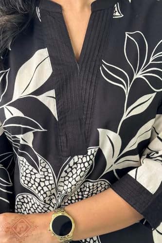 Image of Fashion Basket Wedani Cotton Printed Kurta Set for Women