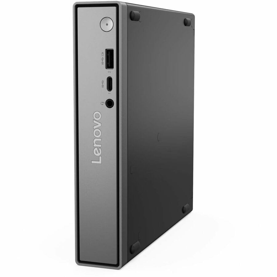 Image of Lenovo ThinkCentre neo 50q Gen 5 13B9002VUS Desktop Computer - Intel Core 5 210H - 8 GB - 256 GB SSD - Tiny - Black - Intel Chip - Windows 11 Pro - DDR5 SDRAM - English (US) Keyboard - IEEE 802.11ax W