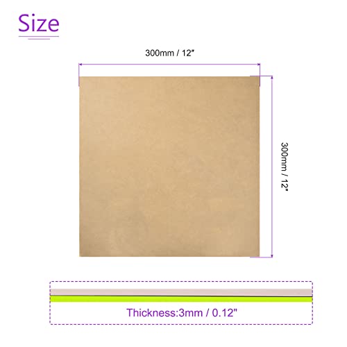 Image of DMiotech 12 inch x 12 inch 3mm Thick Plastic Acrylic Board Acrylic Sheet PMMA Acrylic Board for Craft DIY Display Project Sign Blank Green Clear