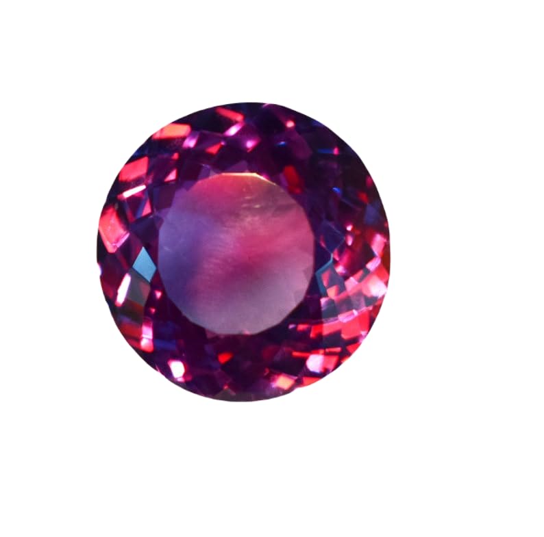 Alexandrite naturelle 18mm gemme ronde facettes pour création bague et pendentif DIY