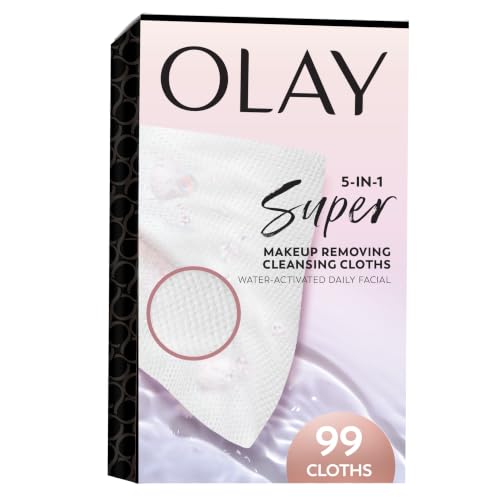 Olay Super Daily Facial Cleansing Cloths, Lathering Face Cleansin...