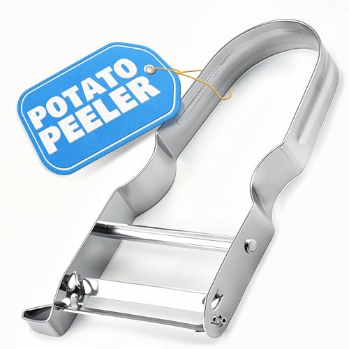 Vegetable Peeler – Multifunctional Stainless Steel Potato Peeler, Durable & Corrosion Resistant, Ergonomic Handle for Easy Use, Potato Peelers for Vegetables, Dishwasher Safe - 4.45