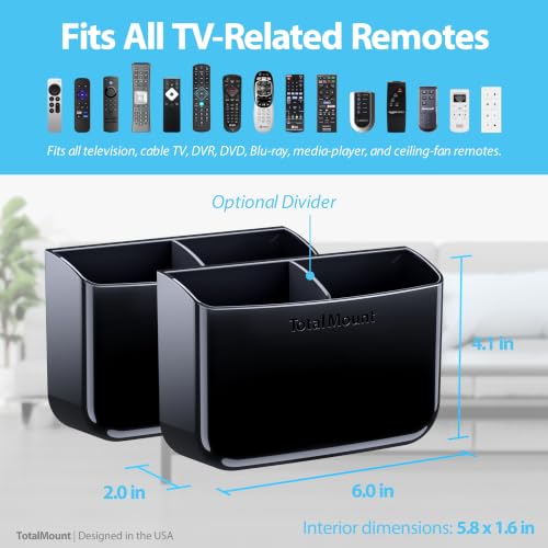 TotalMount Drop-Free Remote Holders – Removable Adhesive – Black (2 Pack) by TotalMount - Used condition - Image 3