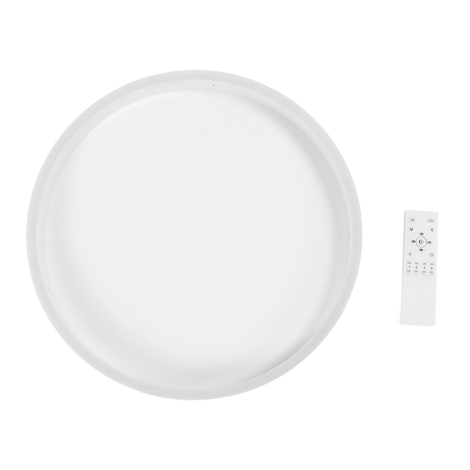 Hyuduo Sufitowa LED, ściemniana Sufitowa do Montażu Podtynkowego z Pilotem Aplikacji, Okrągła Oprawa Oświetleniowa CRI 90 do Kuchni w Sypialni, żywotność 45000 Godzin Nowoczesny Dom