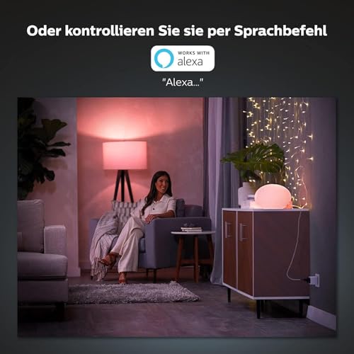 3er Pack Philips Hue Smart Plug weiß, smarte Steckdose, kompatibel mit Amazon Alexa (Echo, Echo Dot), 8,4 x 5,1 x 5,1 cm