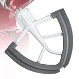 Tilt-Head Flex Edge Beater for KitchenAid 4.5-5 Quart Bowl Stand Mixer Attachment Flat Beater Paddle Mixer Accessory with Silicone Edges Scraper