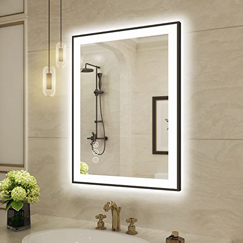 Charmor 20X28 Framed Led Mirror For Bathroom, Dimmable Led Vanity Mirror With Lights, Backlit And Front Lighted Mirror For Wall, Anti-Fog (Horizontal/Vertical) #TOP15