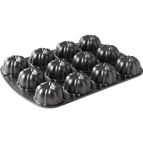 Nordic-Ware-Brownie-Bundt-Pan-375-Cup-Capacity-Graphite Nordic Ware Brownie Bundt Pan 375 Cup Capacity Graphite