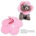 JOROBURO Pet Recovery Collar, Lightweight Sunflower Shape Cute Dog Elizabeth Collar, Adjustable Soft Cat Cone Collar Pet Sponge Neck Collars for Dogs and Cats (L)