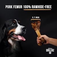 Grillerz Pork Femur Bone, Rawhide-Free, 1 Count — image 3
